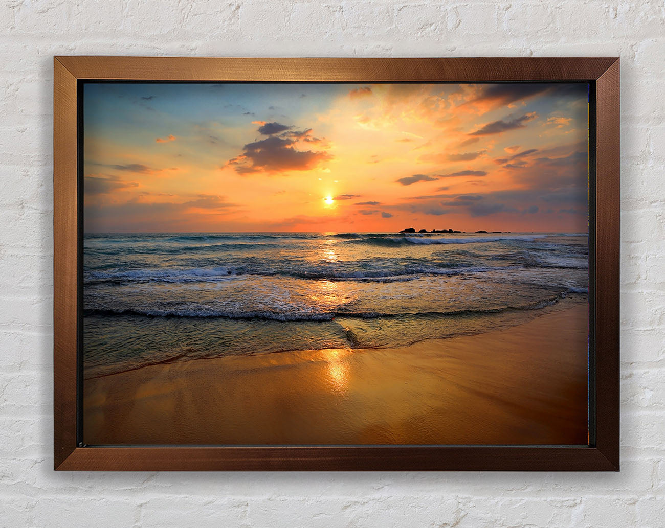 Beach Waves Framed Wall Art