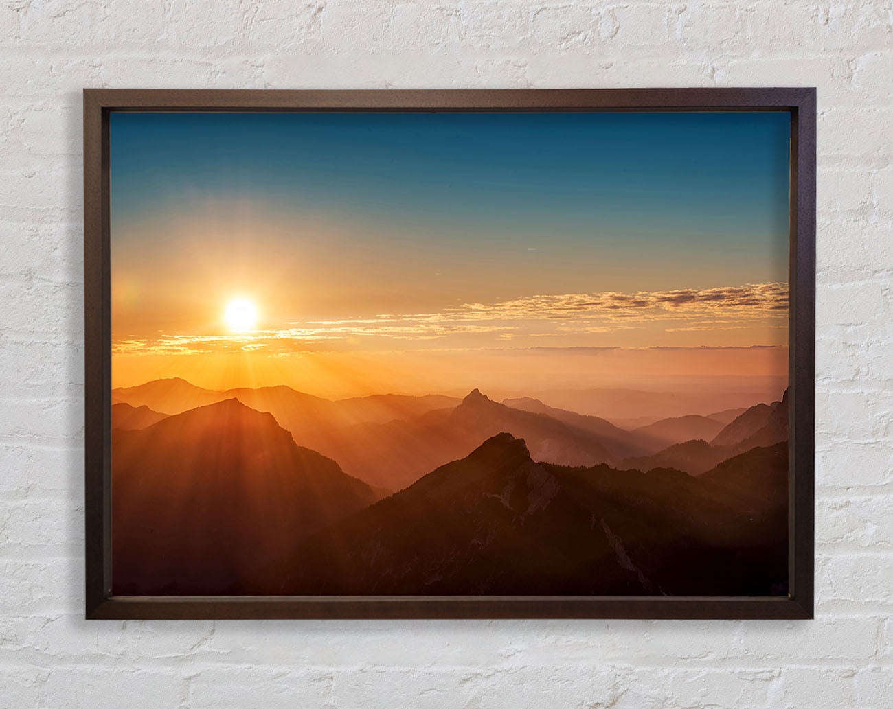 Blazing Sun Glory Framed Wall Art