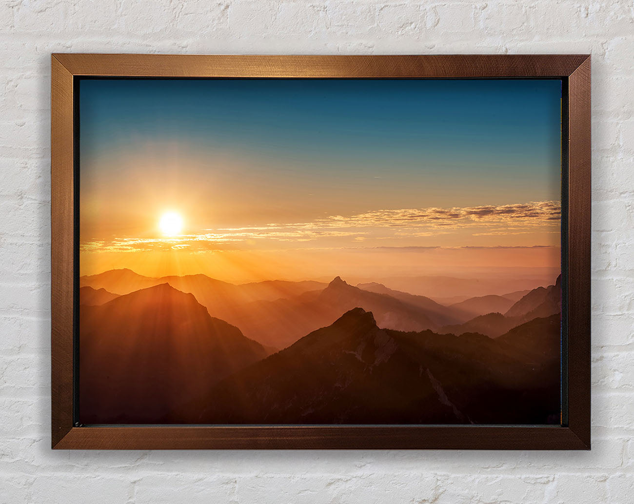 Blazing Sun Glory Framed Wall Art