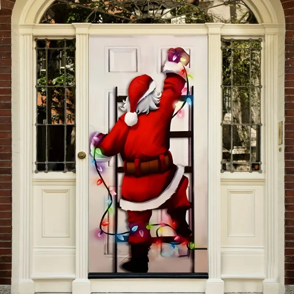 Christmas Curtain Decoration Hanging Cloth Background