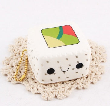 Stress Relief Toy Slow Rising Toys Kawaii Cartoon Face Cute Yummy Sushi Kids Gift