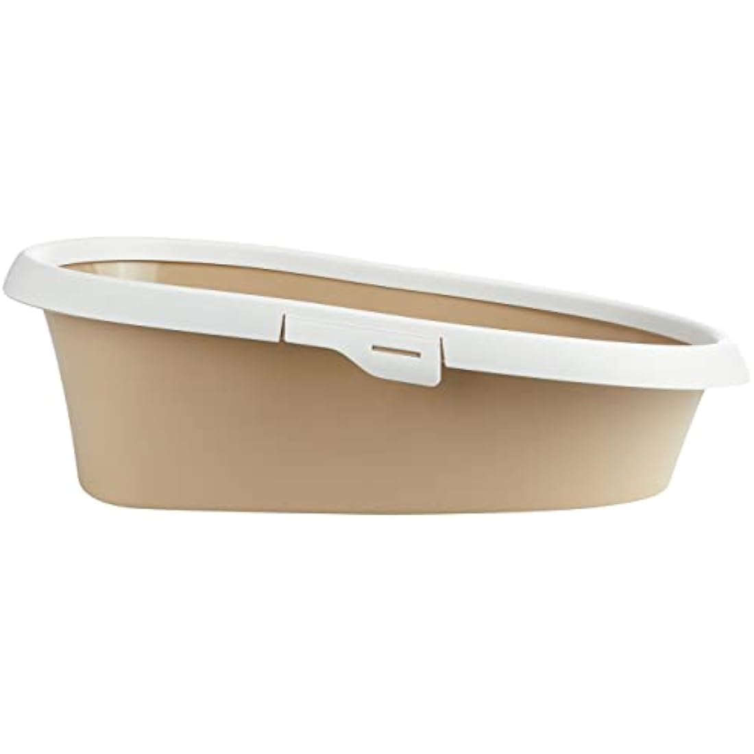 Trixie Paulo Cat Litter Tray with Rim, 58 x 39 x 17 cm, Taupe/Cream