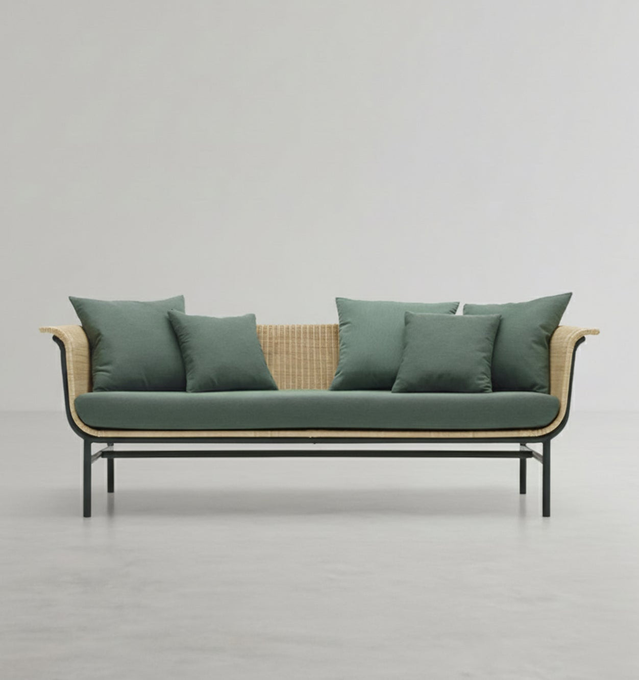 Budron Rattan Single Sofa, Two Seater, Indoor/ Outdoor Furniture