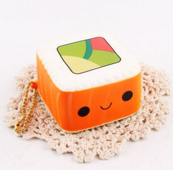 Stress Relief Toy Slow Rising Toys Kawaii Cartoon Face Cute Yummy Sushi Kids Gift