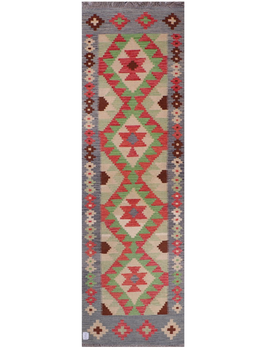 Maimana Kilim Runner - 291 x 86 cm