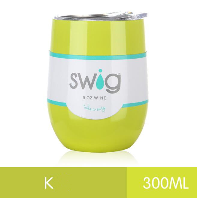 hot drink cups 9 унц. the egg in the form of a 304 stainless steel drink Tumber mug lid wine beer vacuum thermos cup