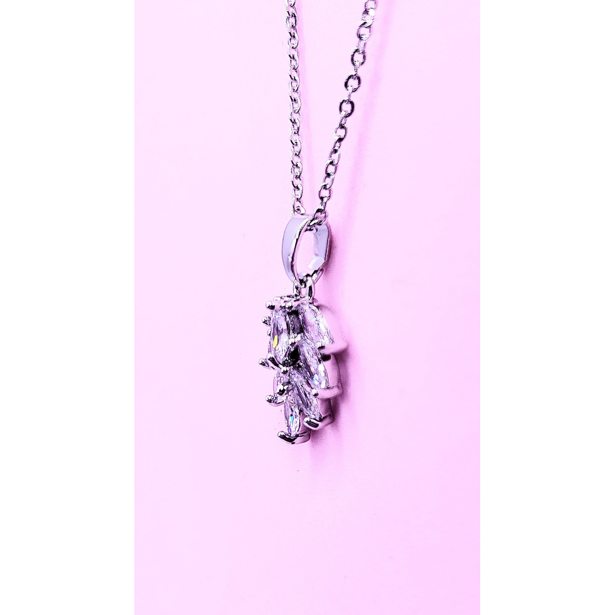 Layered Drop Crystal Necklace