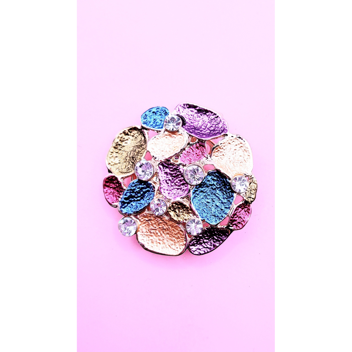 Abstract Magnetic Crystal Brooch