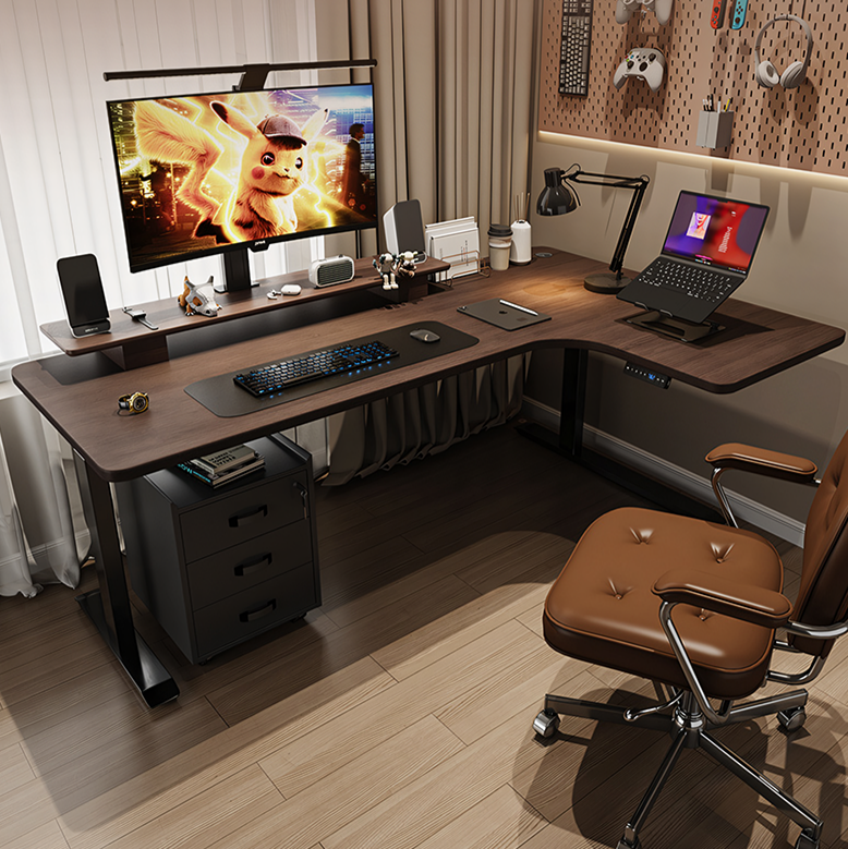 Smart Electric Standing Office Desk, Computer Corner Desk