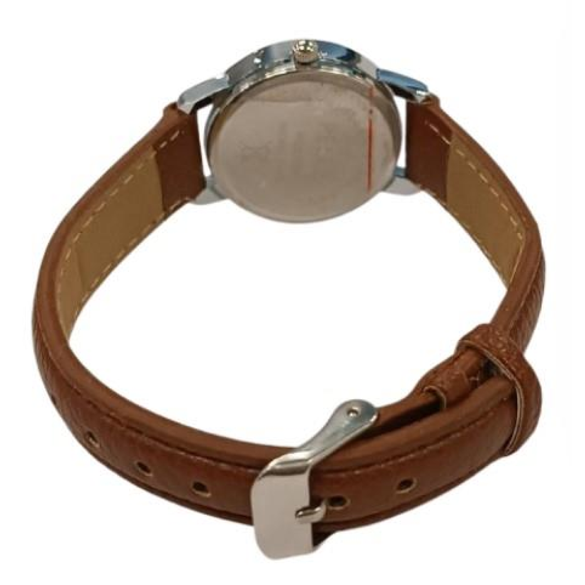 PELEX Ladies Basic Brown Dial Brown Leather Strap Quartz Watch PLX-013-BR