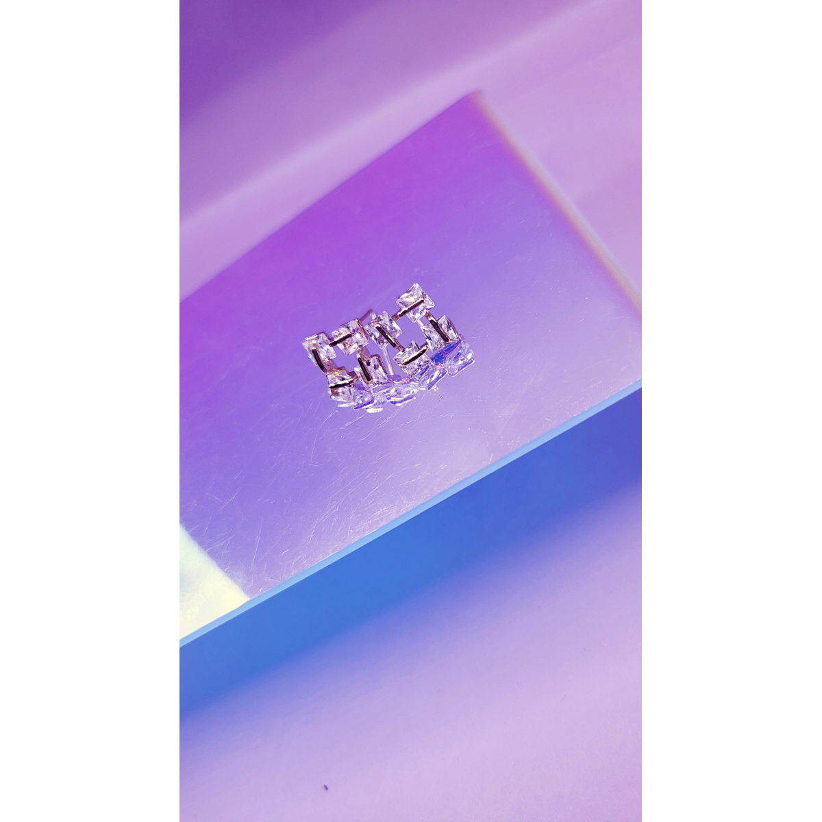 Circle Crystal Stud Earrings