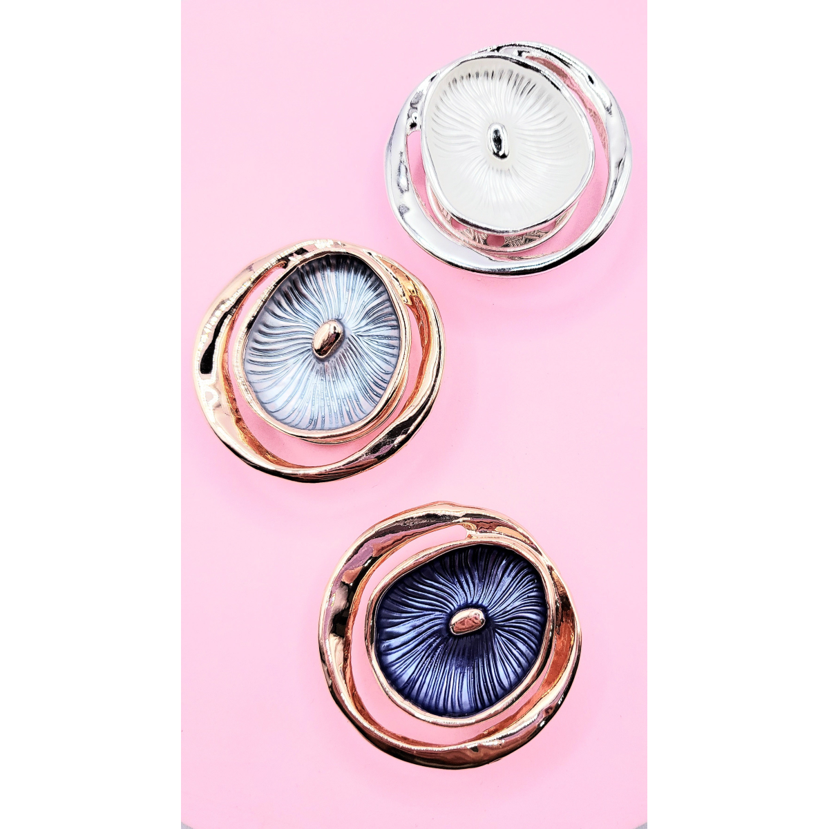 Abstract Magnetic Lilly Brooch