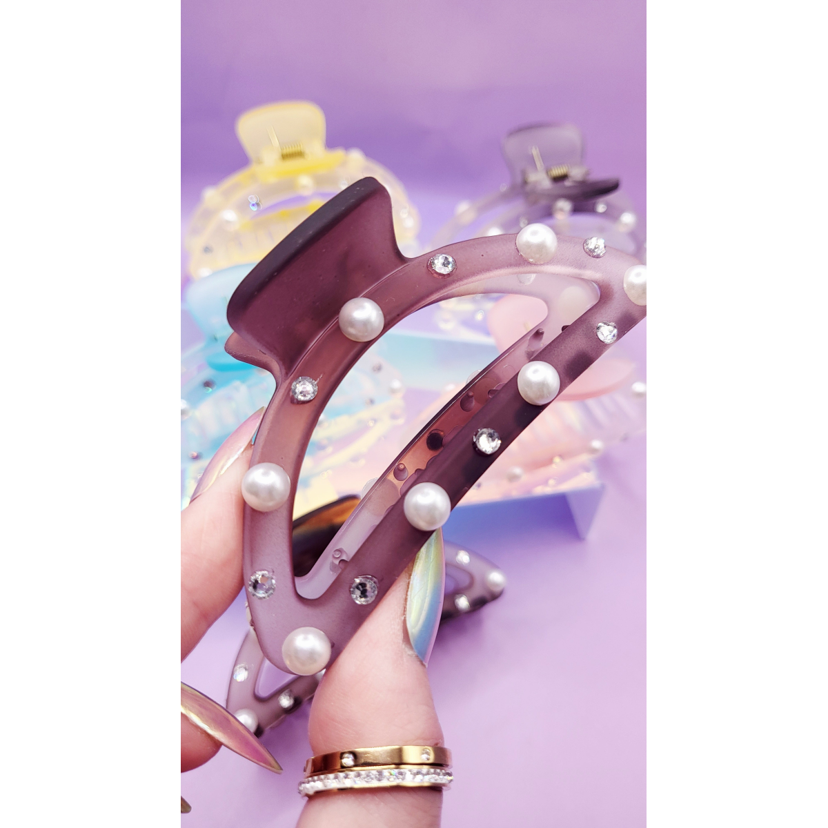 Pearl Essence Curve Hair Clamps Pack of 12