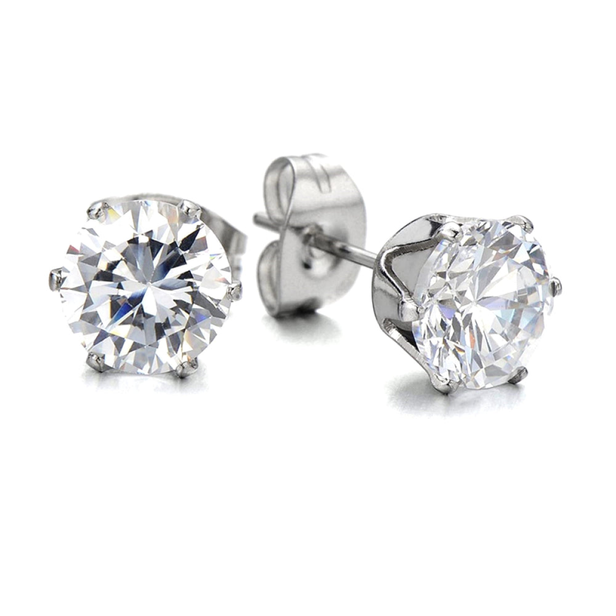 40th Birthday Cubic Zirconia Stud Earrings & Gold Balloons Mini Gift Hamper