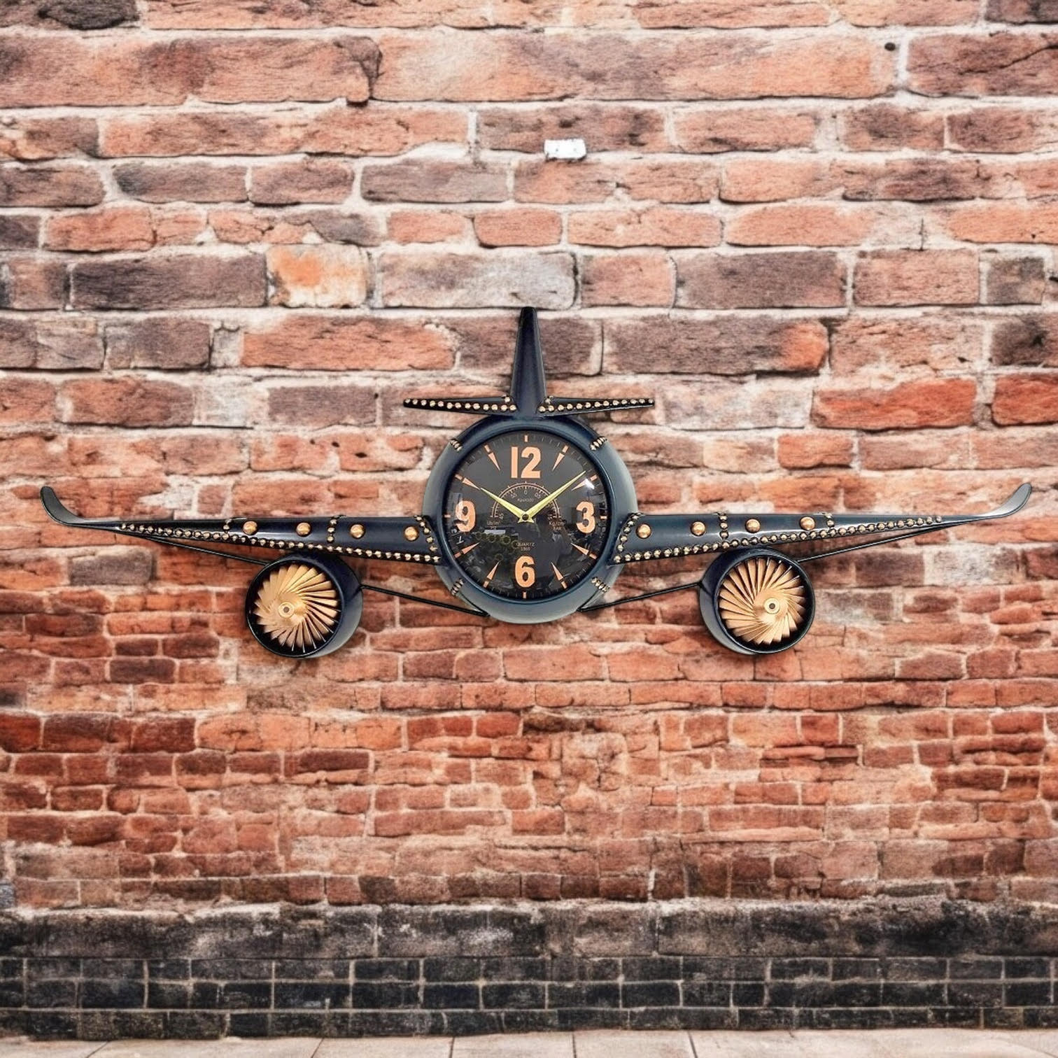 114CM AEROPLANE WALL CLOCK