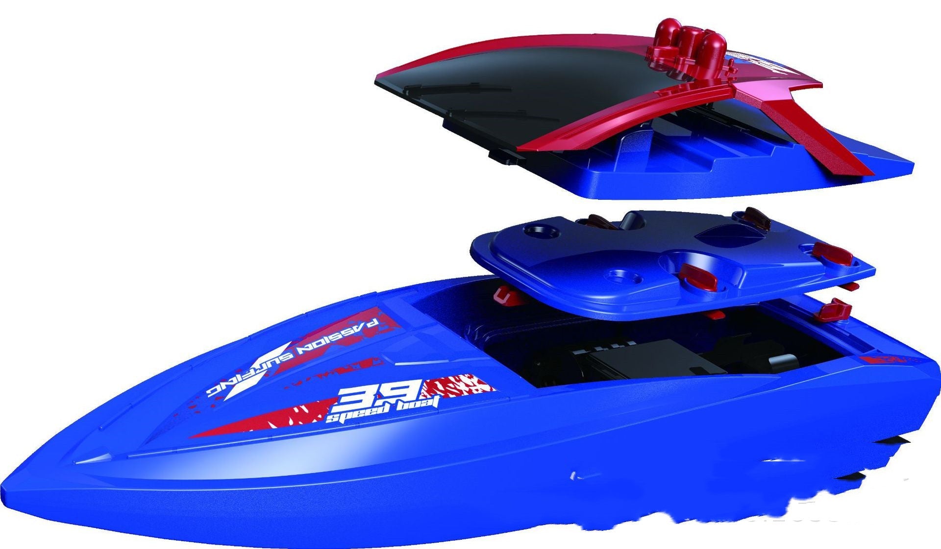 Remote Water Charging Wireless Speedboat Dual Motor
