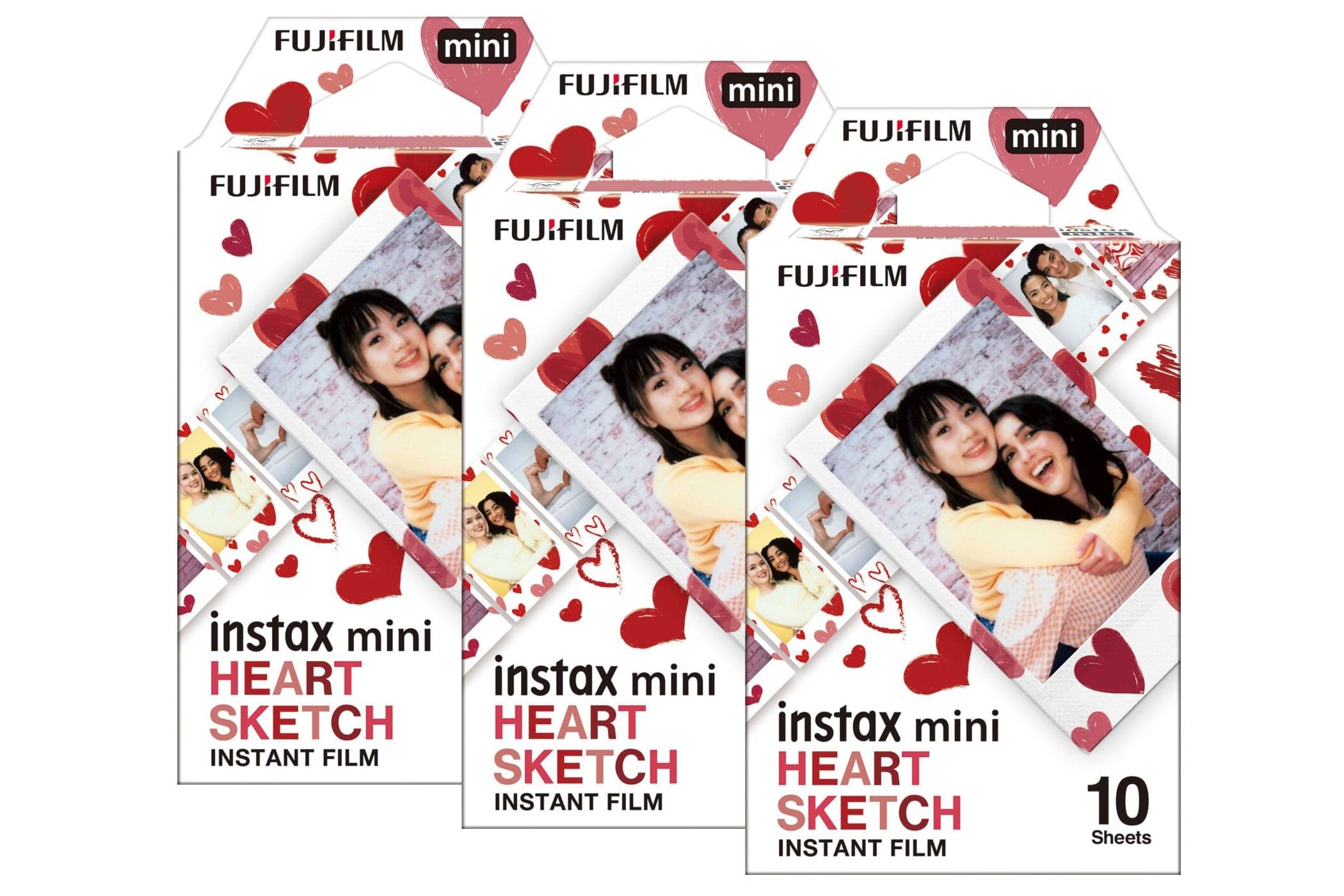 Fujifilm Instax Mini Instant Photo Film - Heart Sketch