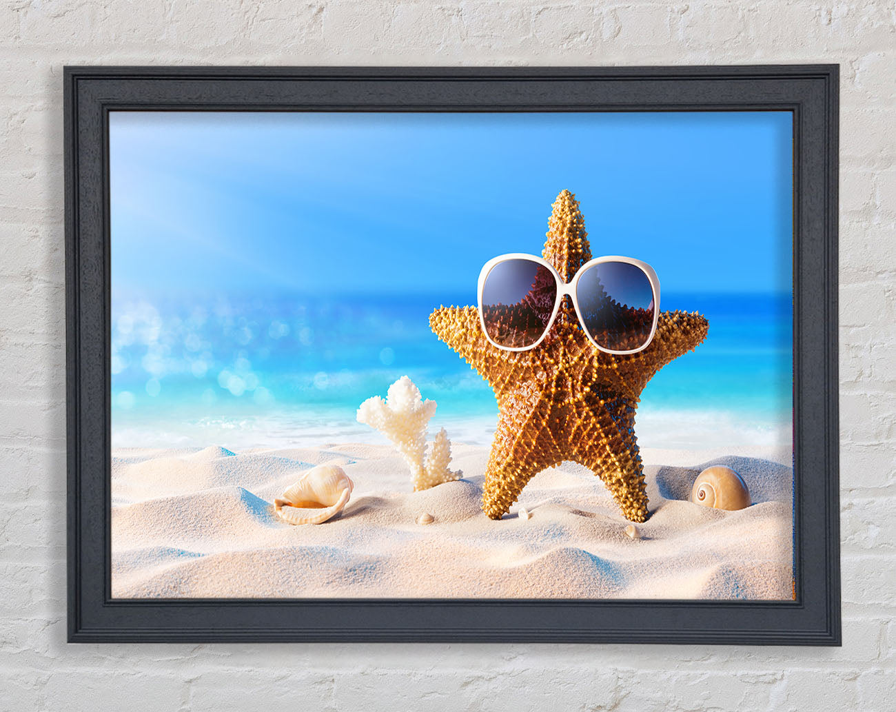 Cool Starfish Framed Wall Art
