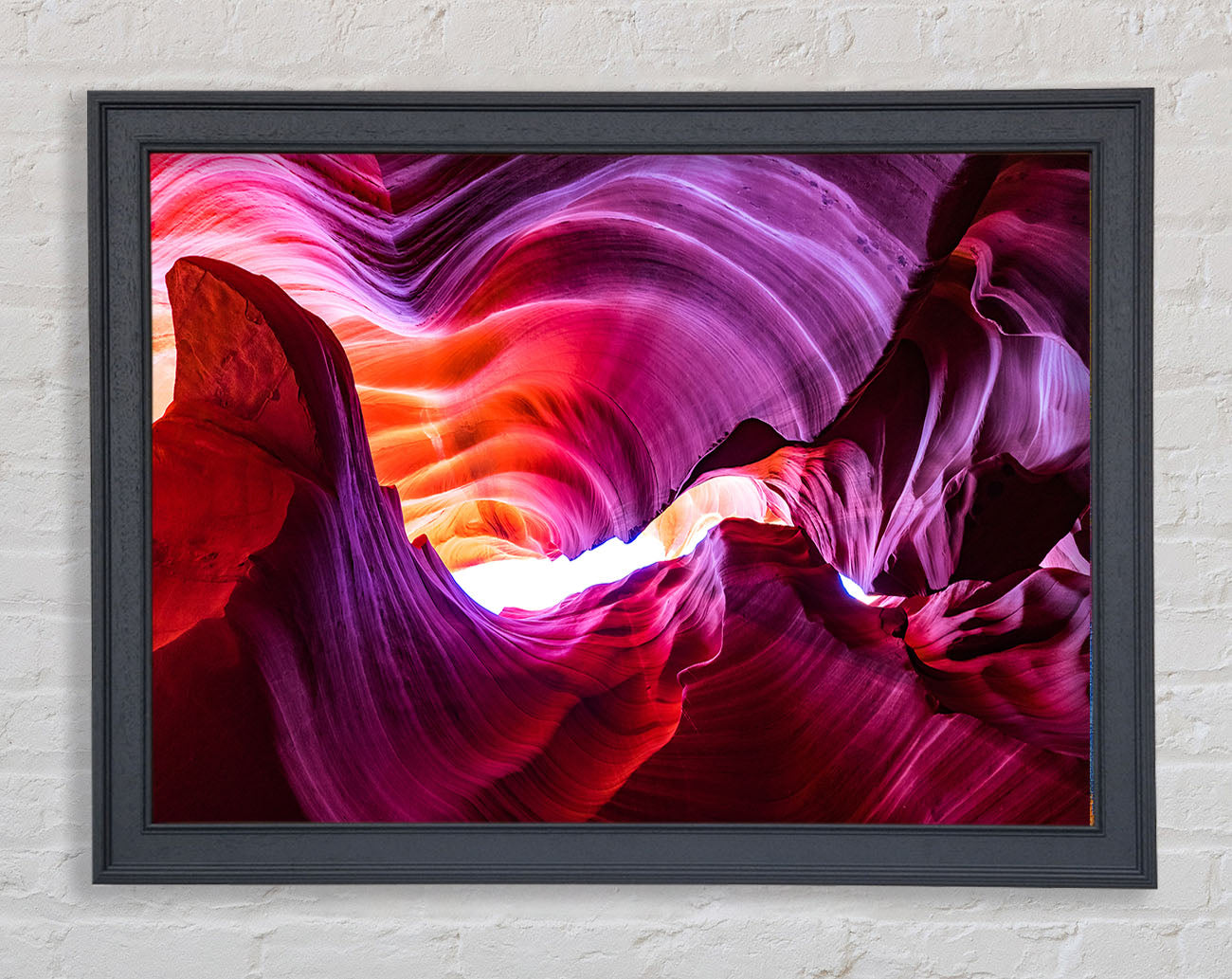 Colourful cave formations Framed Wall Art