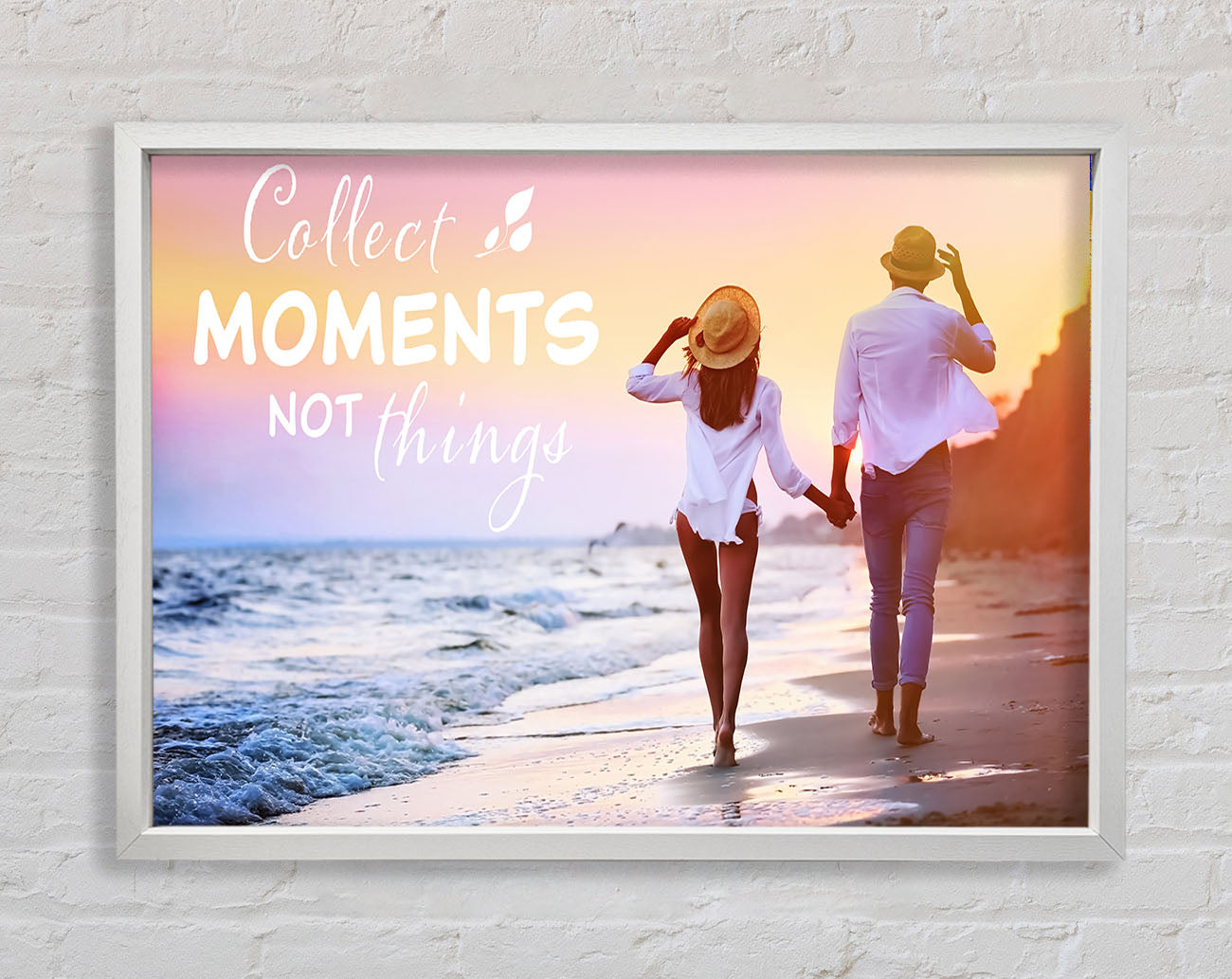 Collect moments not things Framed Wall Art