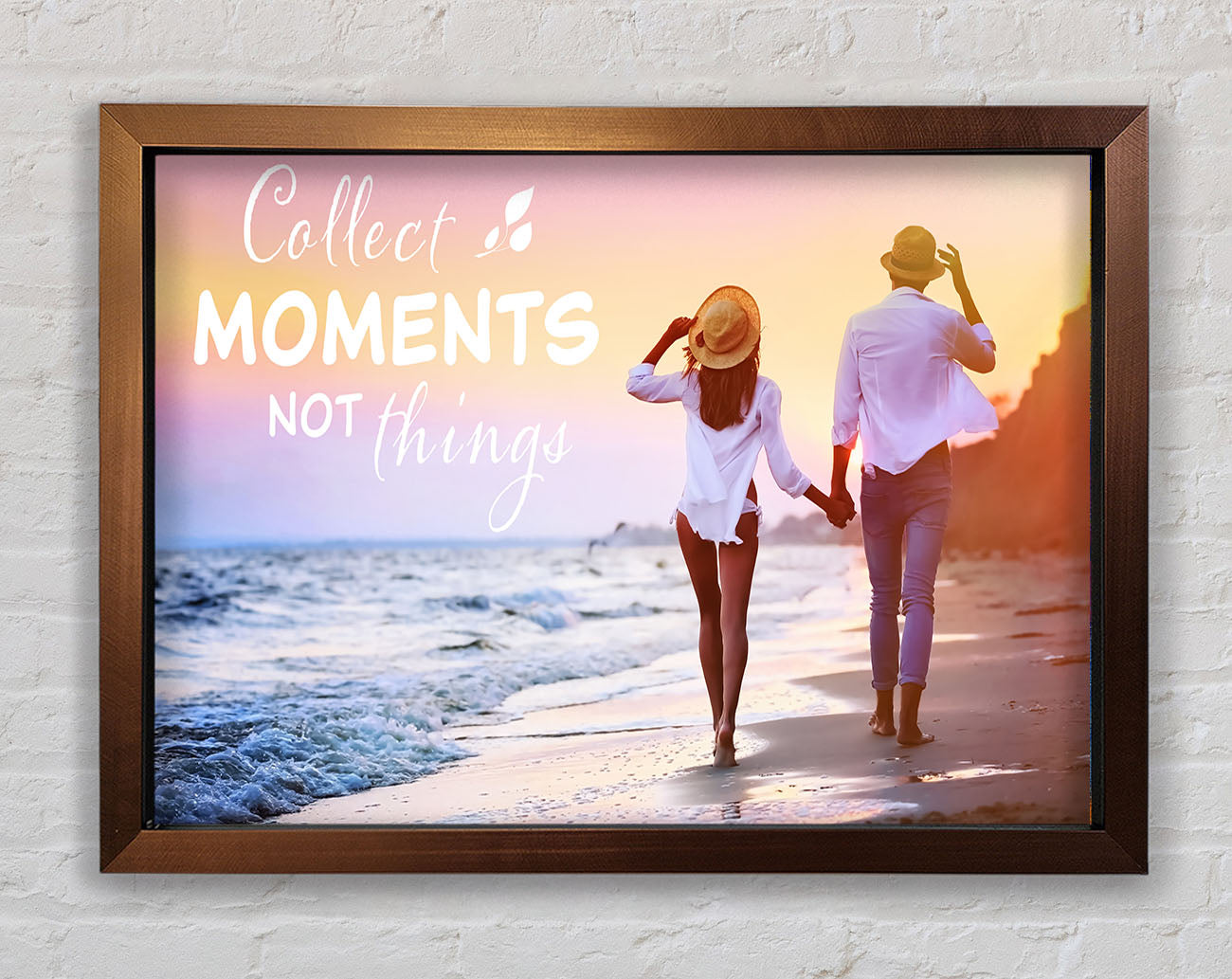 Collect moments not things Framed Wall Art