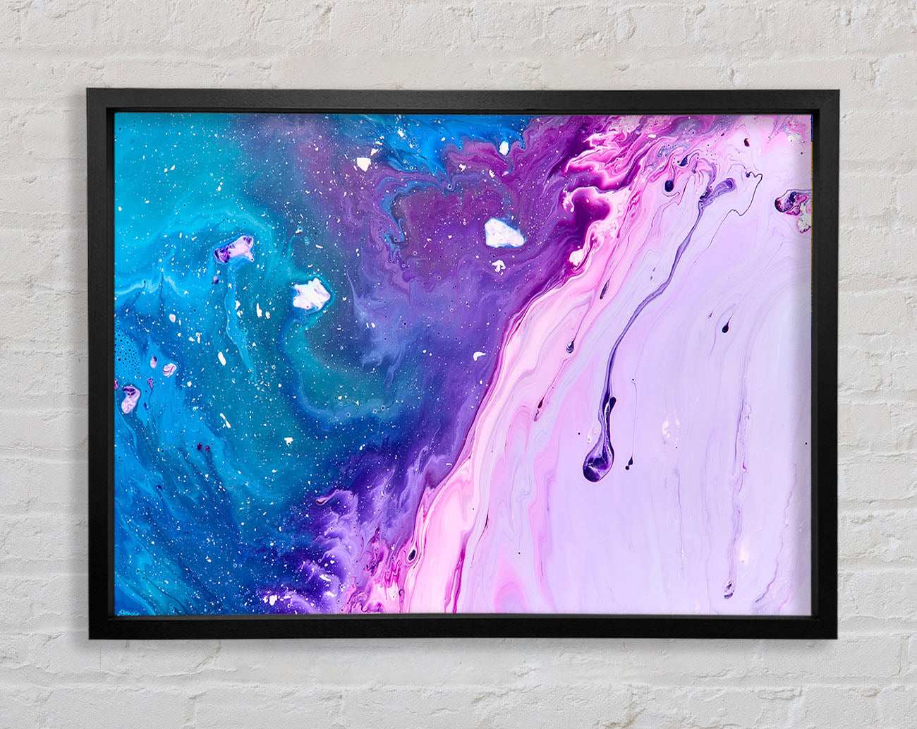 Colours mixing together Framed Wall Art