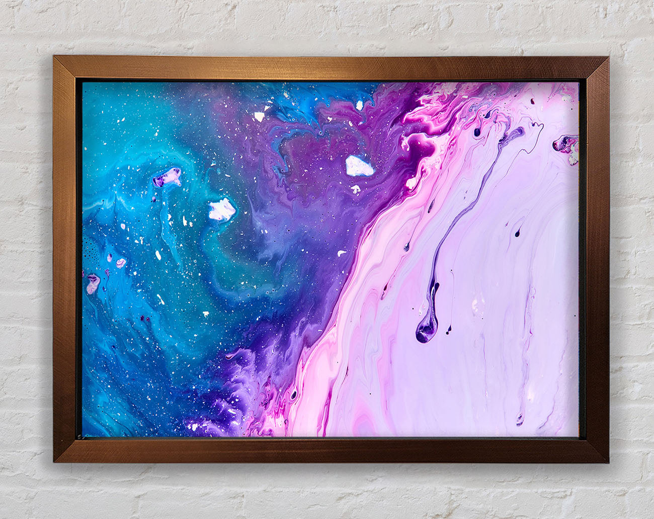Colours mixing together Framed Wall Art