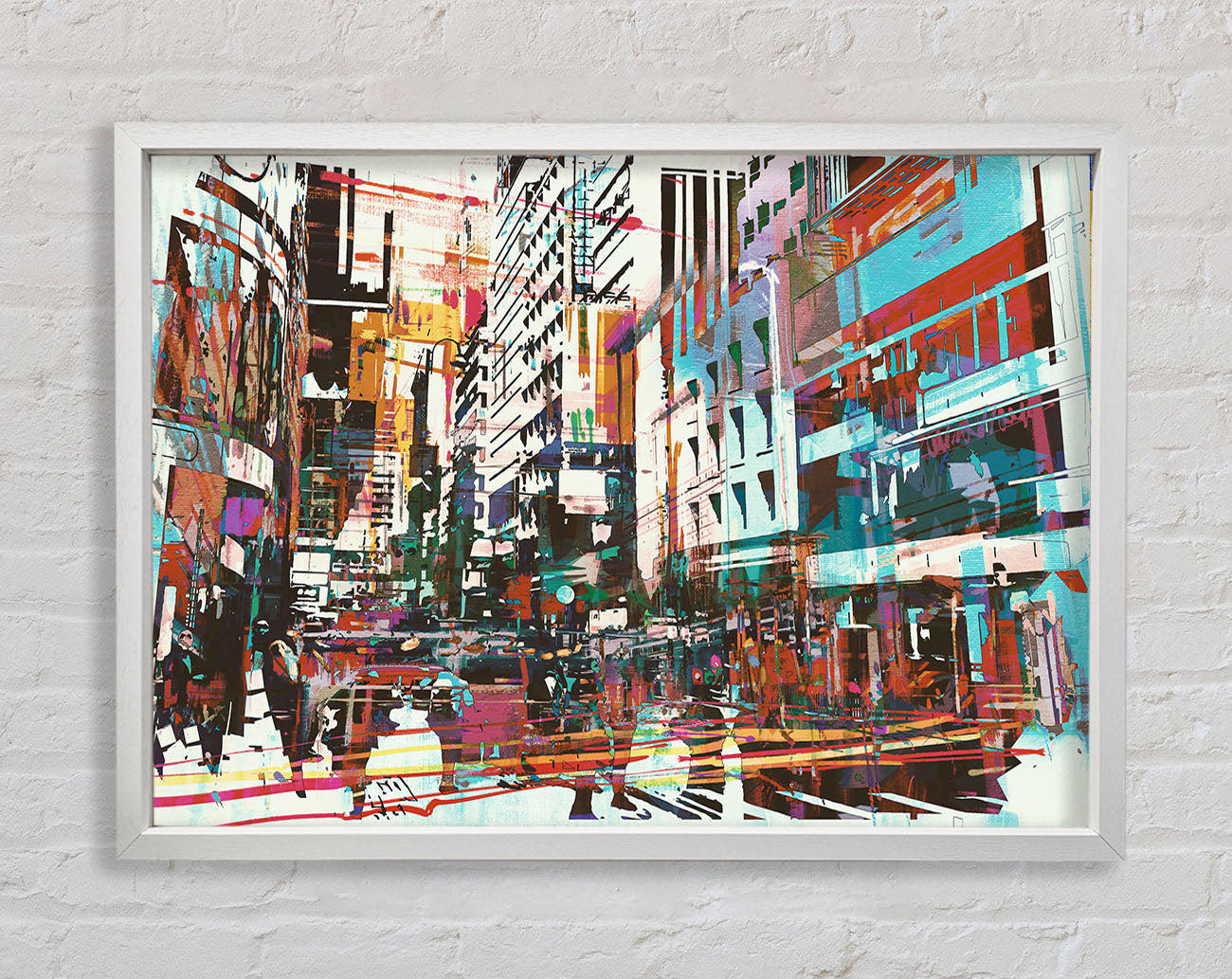 Abstract city art Framed Wall Art