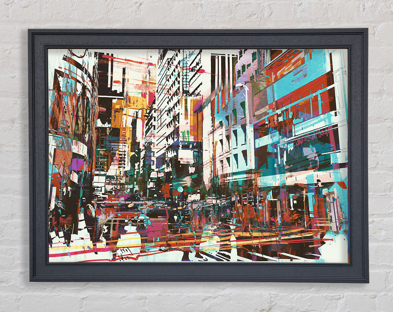 Abstract city art Framed Wall Art