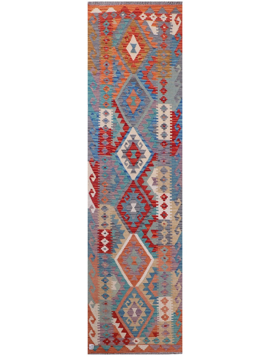 Maimana Kilim Runner - 301 x 81 cm