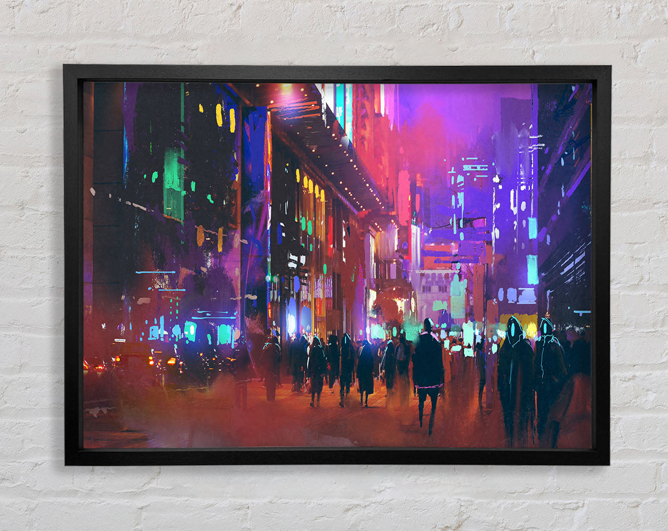 City Of Night People Framed Wall Art