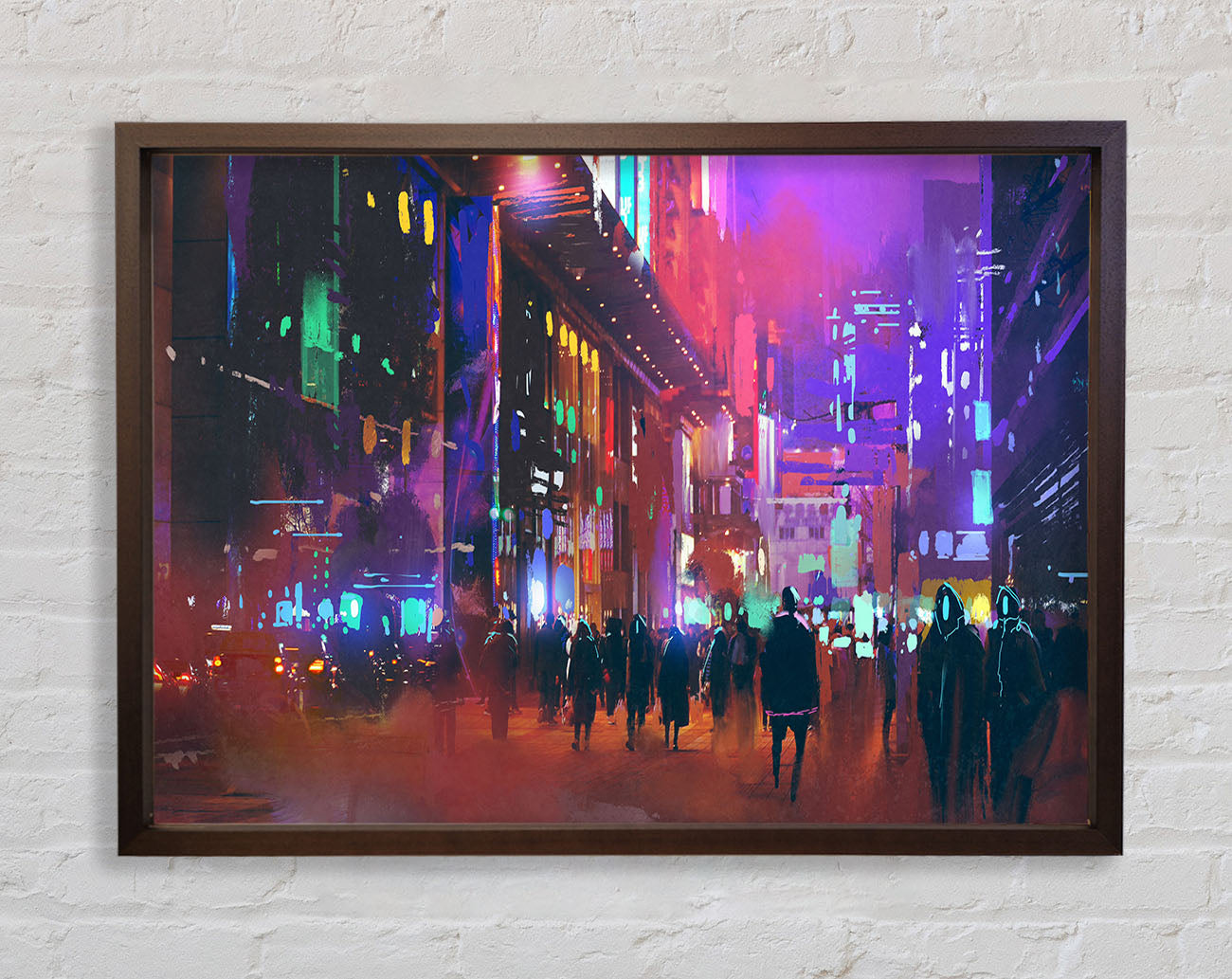 City Of Night People Framed Wall Art