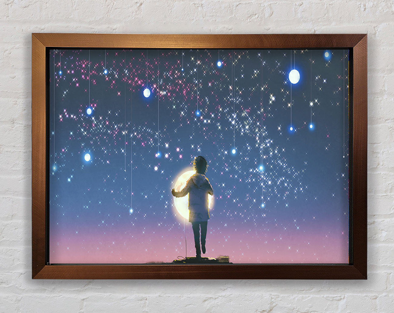 Capturing The Moon Framed Wall Art
