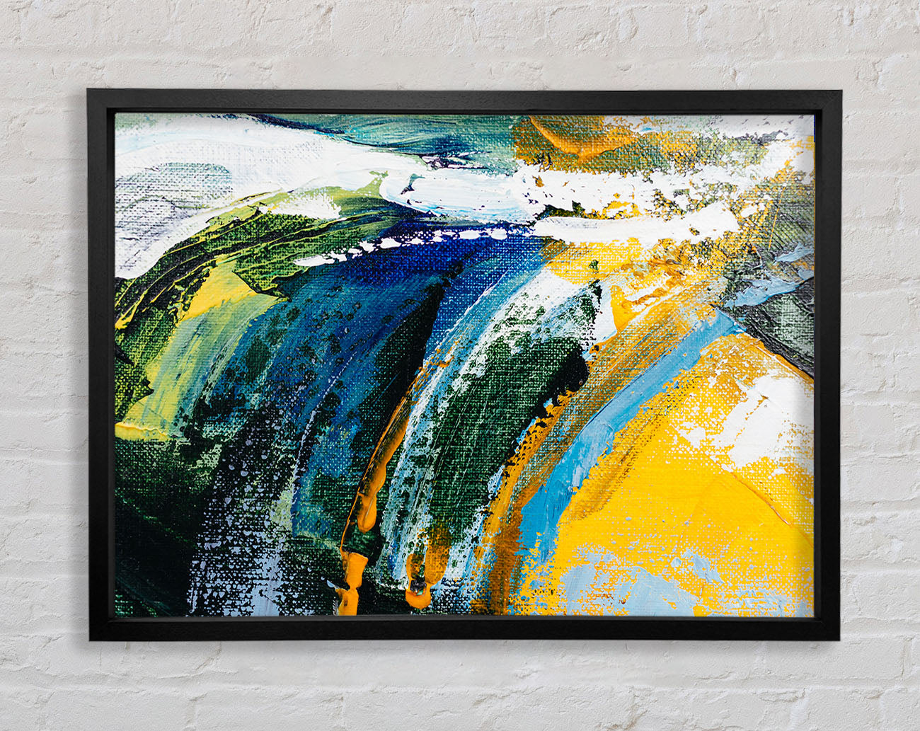 Abstract Strokes Of Nature Framed Wall Art