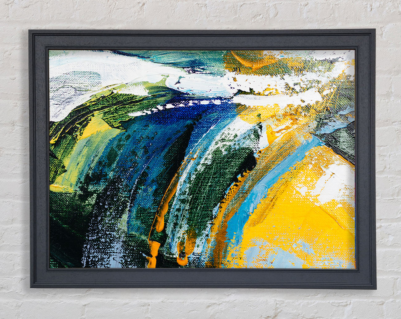 Abstract Strokes Of Nature Framed Wall Art