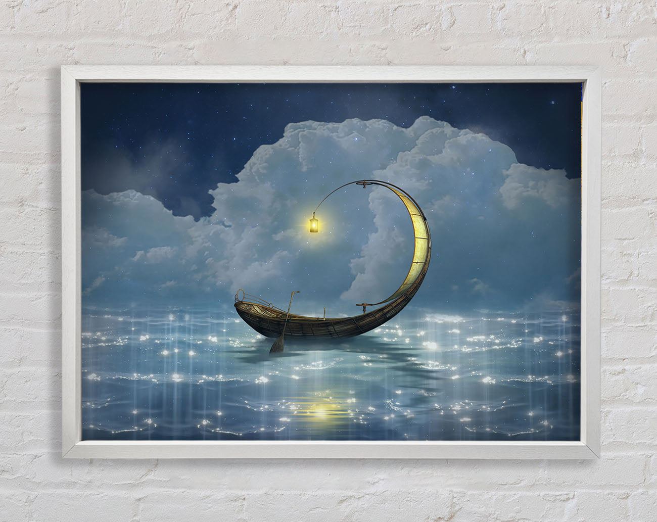 Curved Boat Framed Wall Art