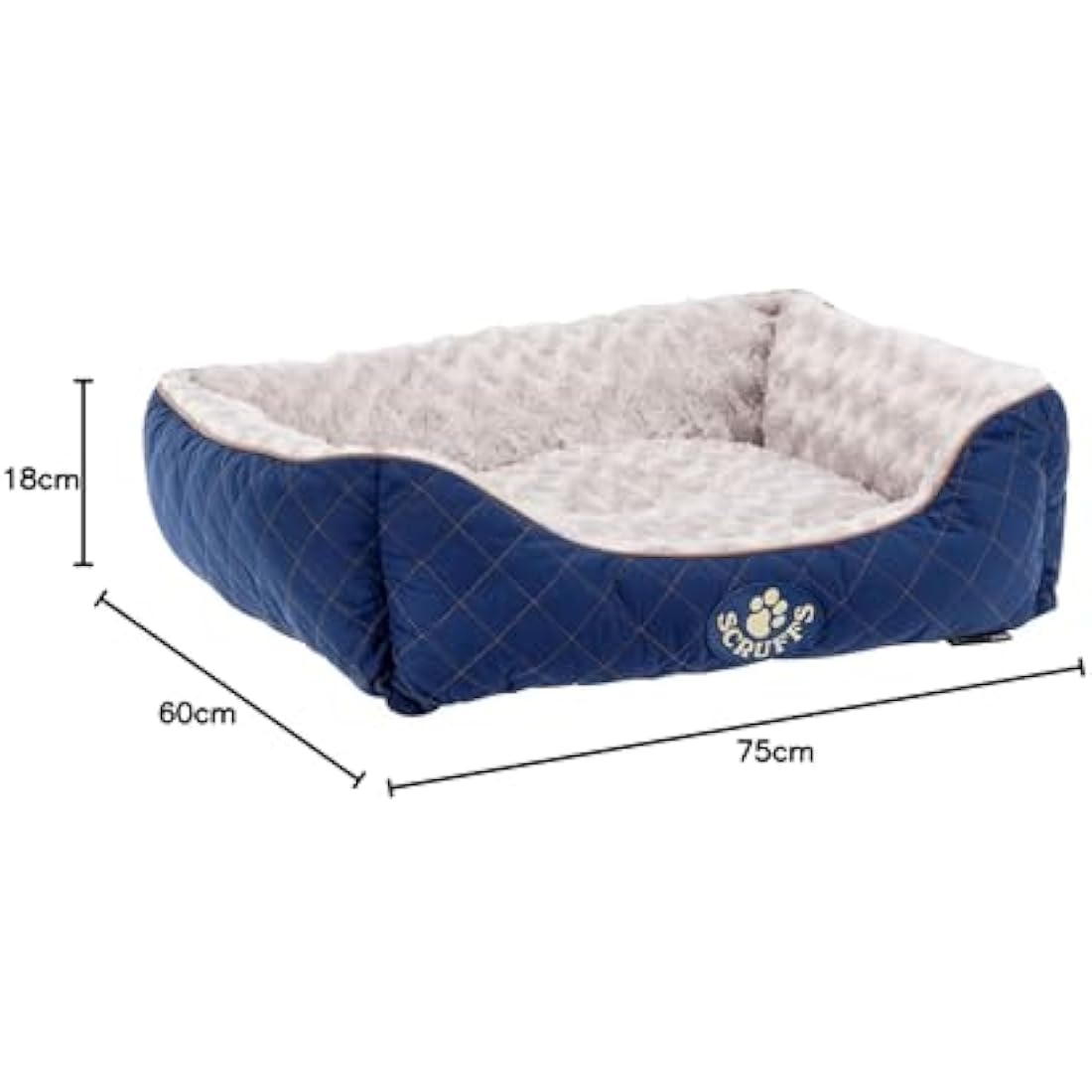 Scruffs Wilton Box Bed (L) Blue