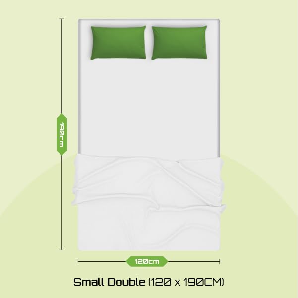 Starlight Beds Small Double Mattress. Shell Design Small Double Memory Foam Mattress with Springs. Soft, 18cm Deep, White. (4ft x 6ft3, 120cm x 190cm)