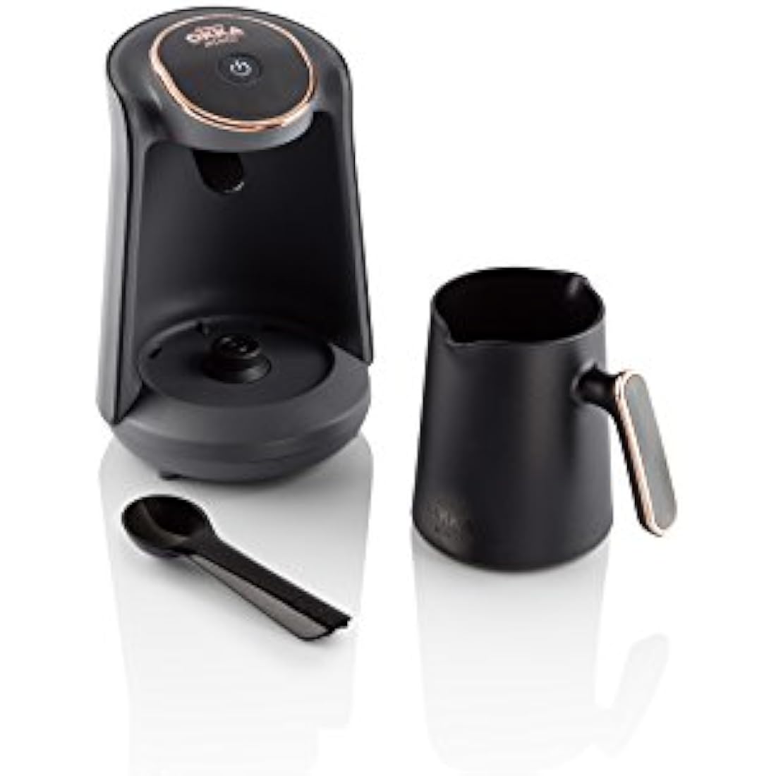 Arzum OK004 Turkish Coffee Machine, Plastic, 480 W,0.3 liters, Black/Copper
