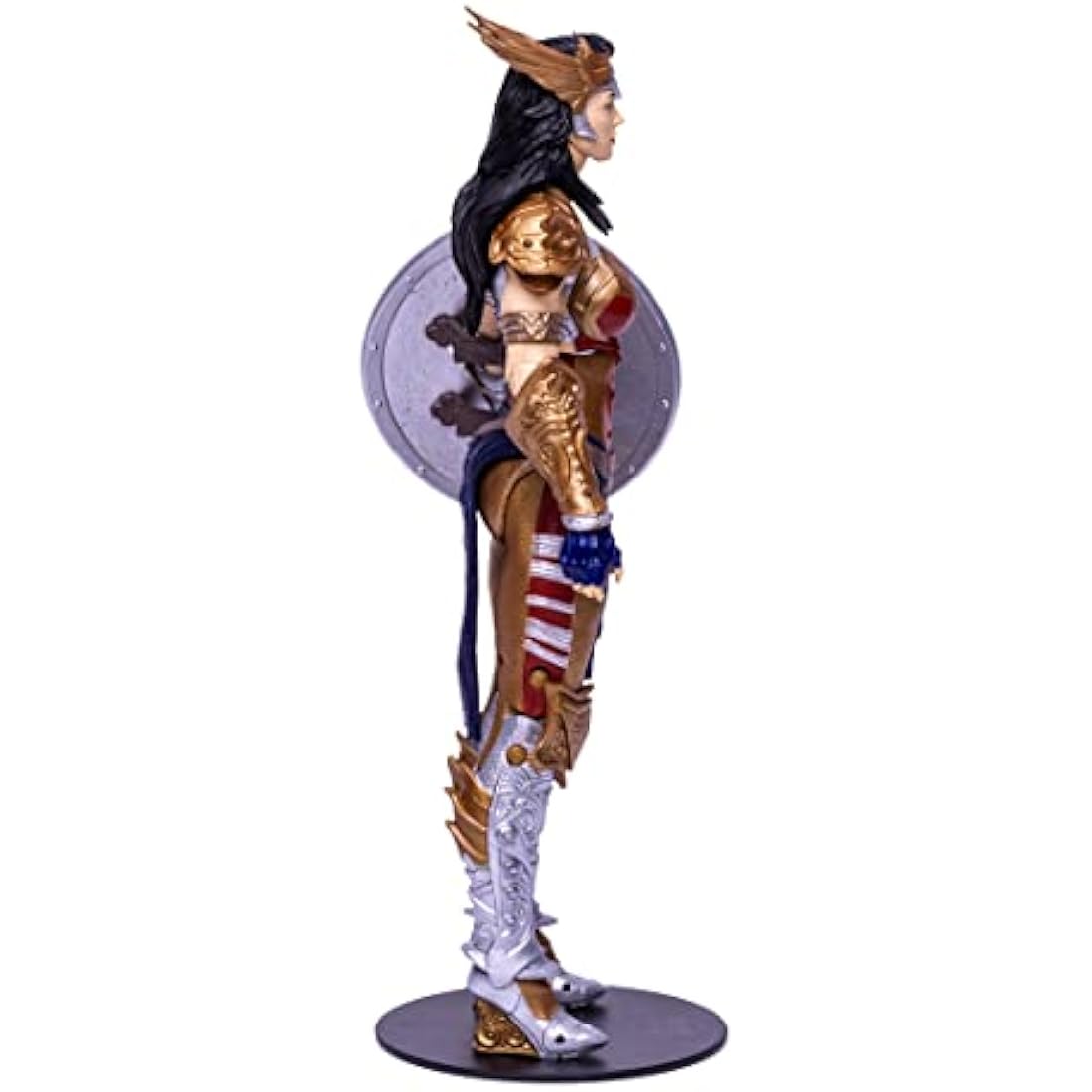 McFarlane Toys, DC Multiverse Wonder Woman Premium Gold Label 7-inch Action Figure with 22 Moving Parts, Collectible DC Figure with Unique Collector Character Card – Ages 12+