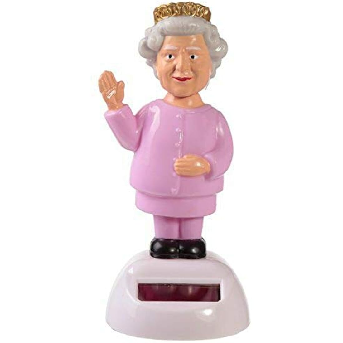 Puckator Queen and Corgi Set of 2 Solar Pals - Home Office Table Desk Dashboard Car Decor Decoration - Gift Ideas - Gifts For Teenage Old Boy Girl Dad Mums - Powered KIds Toys Toy Figure Figures