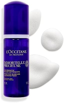 L'OCCITANE Immortelle Precious Foam 150ml | Vegan & 99% Readily Biodegradable | Natural Alternative to Retinol | Luxury & Clean Beauty Skincare for All Skin Types