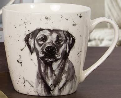 The Leonardo Collecton Man's Best Friend Porcelain Mug with Black Labrador