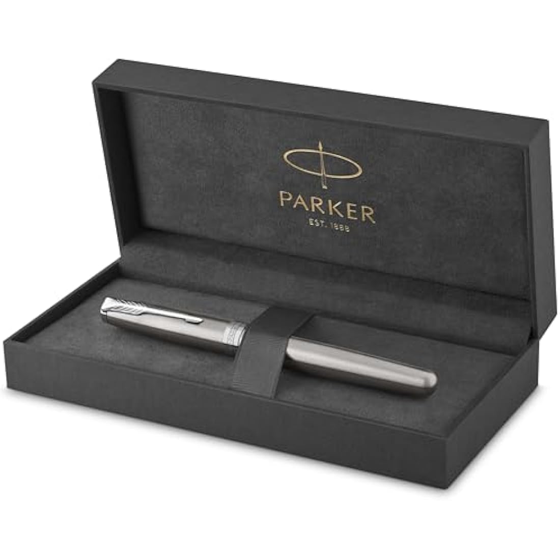 Parker Sonnet Fountain Pen | Stainless Steel with Palladium Trim | Fine Nib | Gift Box