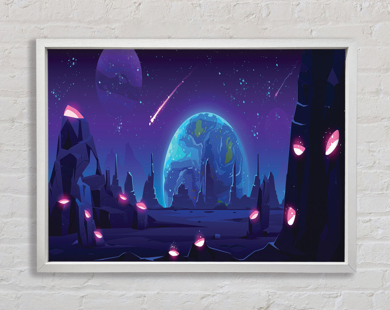 Comets Of The Universe Framed Wall Art