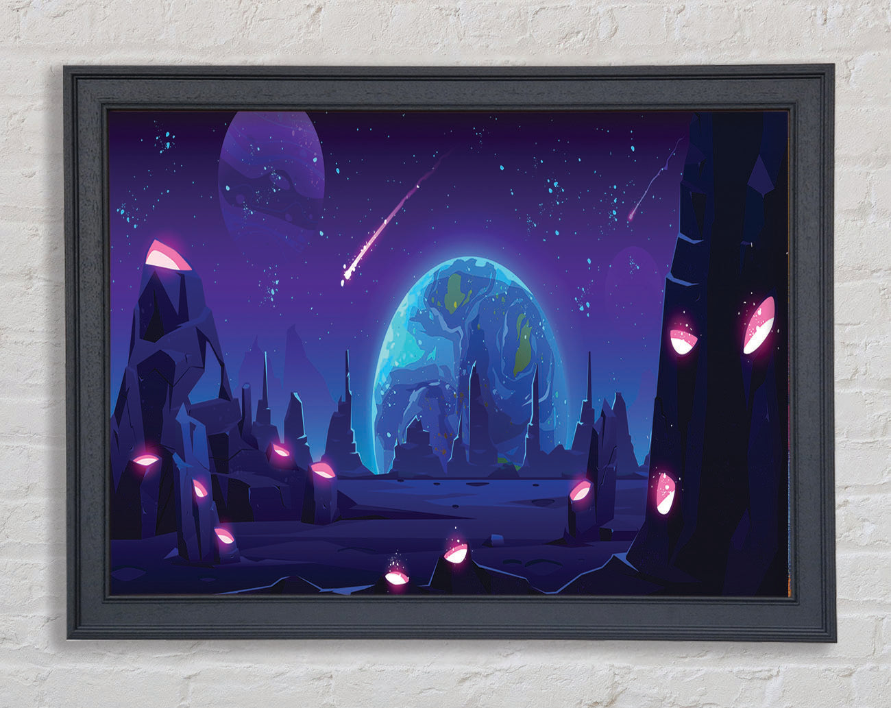 Comets Of The Universe Framed Wall Art