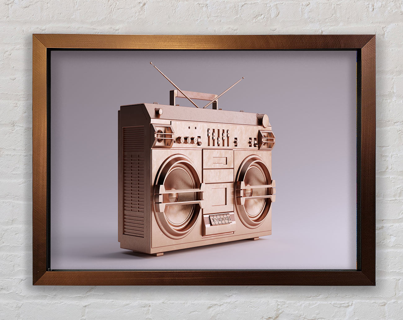 Boombox Simple Framed Wall Art