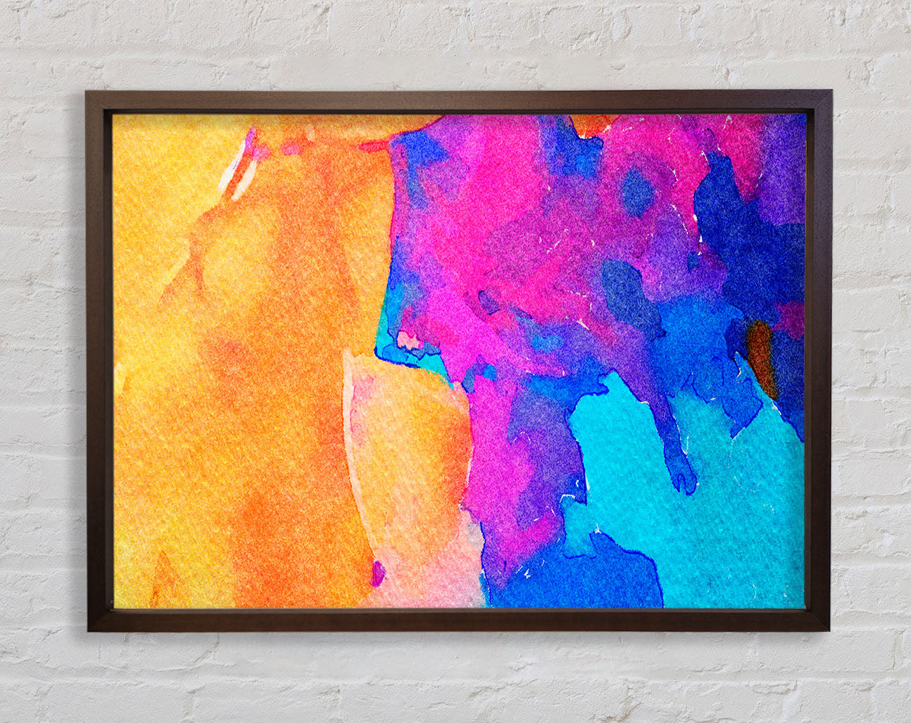 Colour Paint Dabs Framed Wall Art