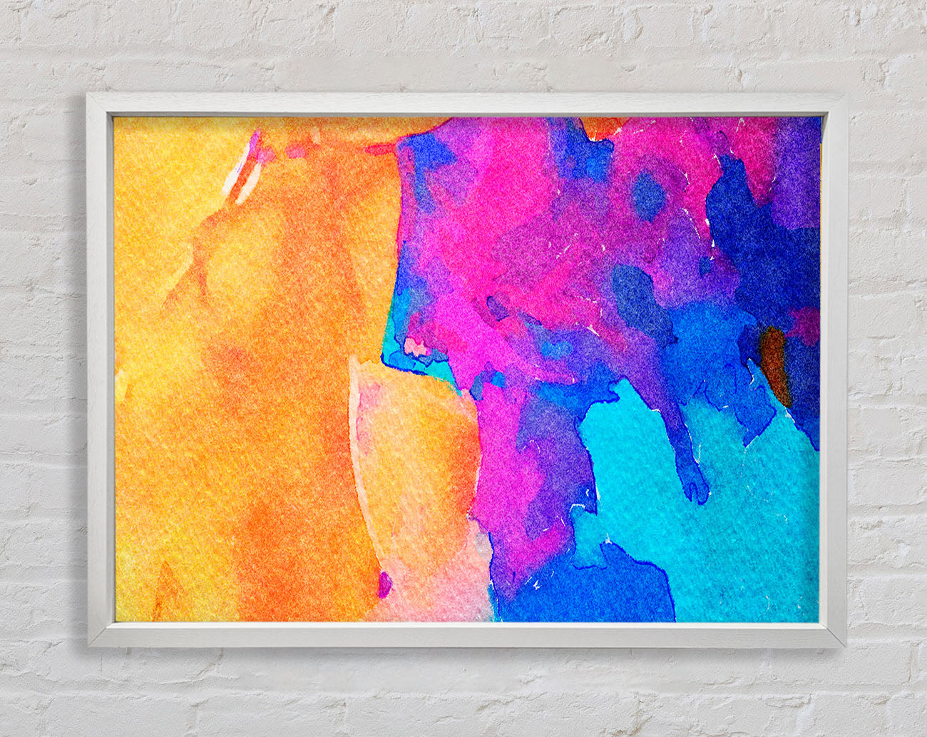 Colour Paint Dabs Framed Wall Art