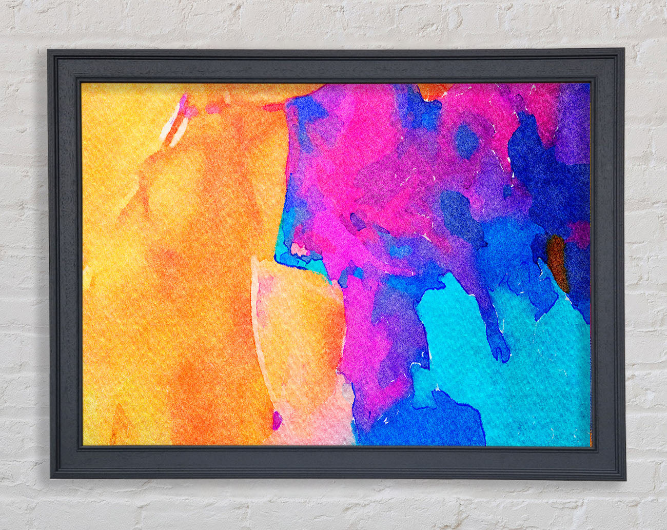 Colour Paint Dabs Framed Wall Art
